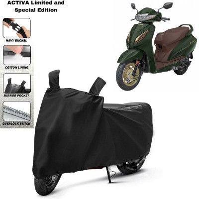 brandroofz Waterproof Two Wheeler Cover for Honda(Aviator, Black)