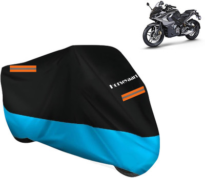 Horseyaart Waterproof Two Wheeler Cover for Bajaj(Pulsar RS 200, Blue)