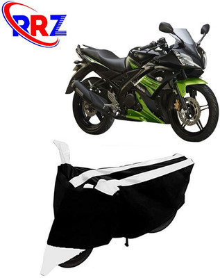 RRZ Waterproof Two Wheeler Cover for Yamaha(R15 s, Black, White)
