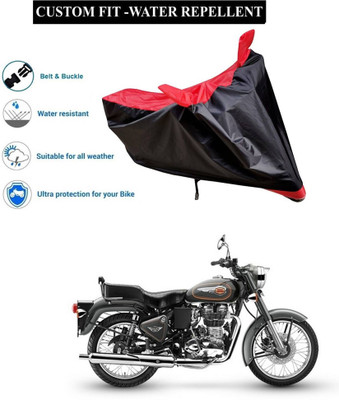 CODOKI Waterproof Two Wheeler Cover for Royal Enfield(Bullet 500, Red)