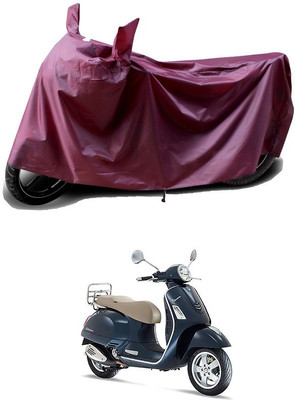 THE REAL ARV Waterproof Two Wheeler Cover for Vespa(GTS Super 300, Maroon)