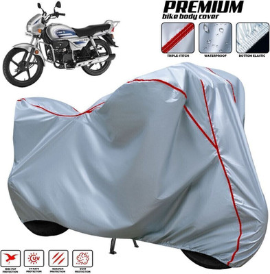 xodi Waterproof Two Wheeler Cover for Hero(Splendor Plus, Black, Blue, Multicolor)