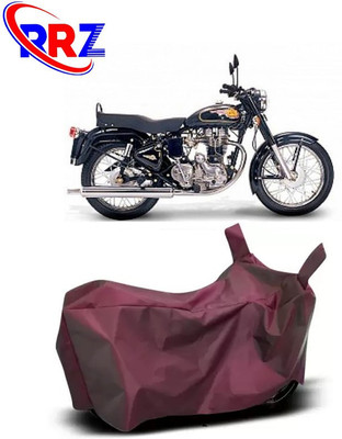 RRZ Waterproof Two Wheeler Cover for Royal Enfield(Twin spark, Maroon)