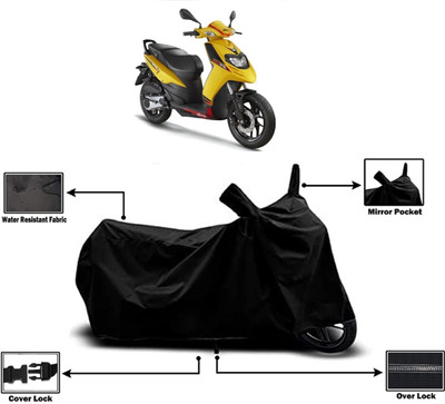 Amexride Two Wheeler Cover for Aprilia(SR 125, Black)