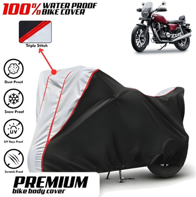 Mwiss Waterproof Two Wheeler Cover for Honda(CB350RS, Black, Silver)