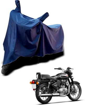 KEDIT Two Wheeler Cover for Royal Enfield(Meteor 350, Blue)