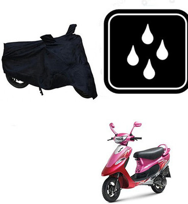 DeepShakshi AUTOMOTIVE Waterproof Two Wheeler Cover for TVS(Scooty Pep+, Black)