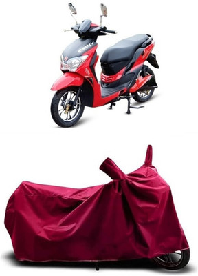Coxtor Waterproof Two Wheeler Cover for Hero Electric(Electric Dash BS6, Maroon)