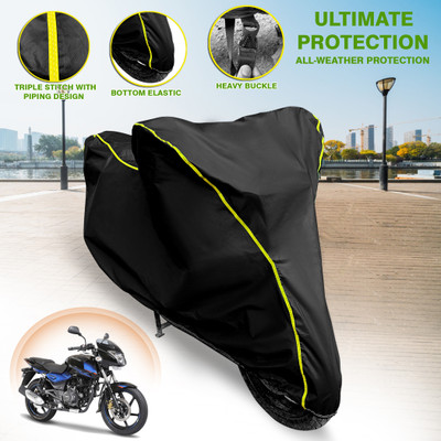 GARREGE Waterproof Two Wheeler Cover for Bajaj(Pulsar 150 DTS-i, Black)