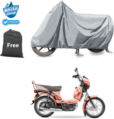 GOSHIV-car and bike accessories Waterproof Two Wheeler Cover for TVS(Silver)