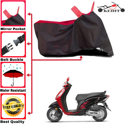 AASHTIK MART Two Wheeler Cover for Honda(Activa i, Red, Black)