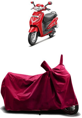 KEDIT Two Wheeler Cover for Hero(Duet LX 110CC, Maroon)