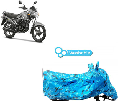 DeepShakshi AUTOMOTIVE Waterproof Two Wheeler Cover for Suzuki(Hayate, Blue)
