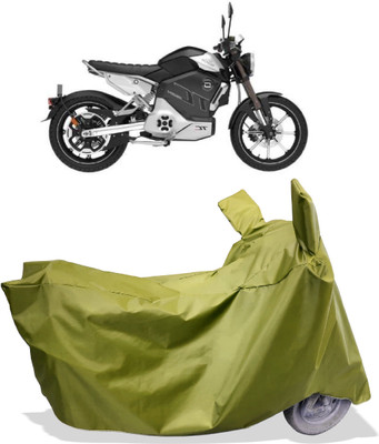 Amexride Two Wheeler Cover for Revolt(RV Cafe Racer BS6, Maroon)