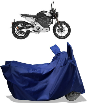 Amexride Two Wheeler Cover for Revolt(RV Cafe Racer BS6, Blue)