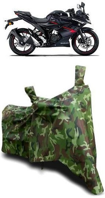 ATBROTHERS Waterproof Two Wheeler Cover for Suzuki(Gixxer Special Edition BS6, Multicolor, Green)