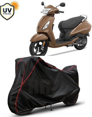 RRZ Waterproof Two Wheeler Cover for TVS(Jupiter, Black, Red)