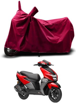 KEDIT Two Wheeler Cover for TVS(Ntorq 125, Maroon)