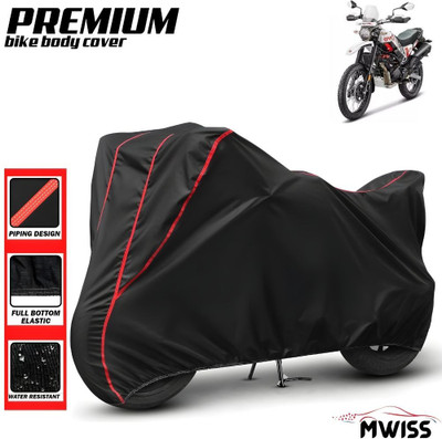 Mwiss Waterproof Two Wheeler Cover for Hero(Xpulse 200T, Black, Red)
