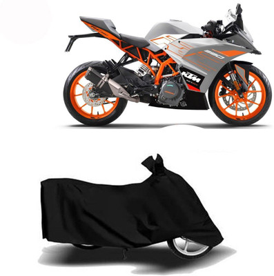 DeepShakshi AUTOMOTIVE Waterproof Two Wheeler Cover for KTM(RC 390, Black)