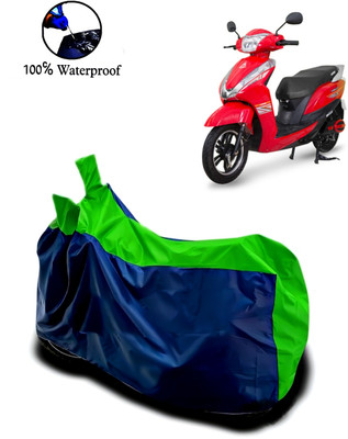 Autofly Waterproof Two Wheeler Cover for Ampere(Magnus Pro, Blue, Green)