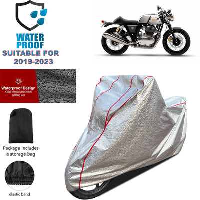 PAGORA Waterproof Two Wheeler Cover for Royal Enfield(Continental GT 650, Silver)