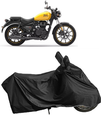 DIGGU Two Wheeler Cover for Royal Enfield(Meteor BS6, Black)