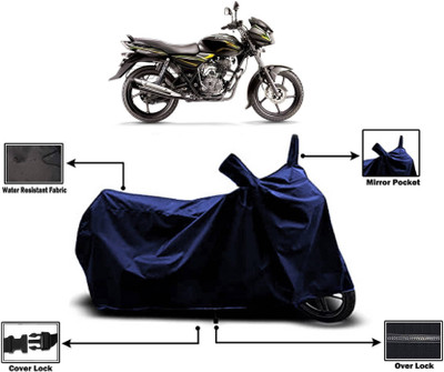 KEDIT Two Wheeler Cover for Bajaj(Discover 100 DTS-i, Blue)