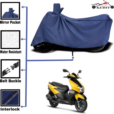 AASHTIK MART Two Wheeler Cover for TVS(Blue)