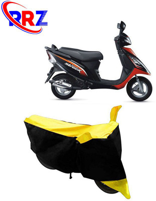 RRZ Waterproof Two Wheeler Cover for TVS(Streek, Black, Yellow)