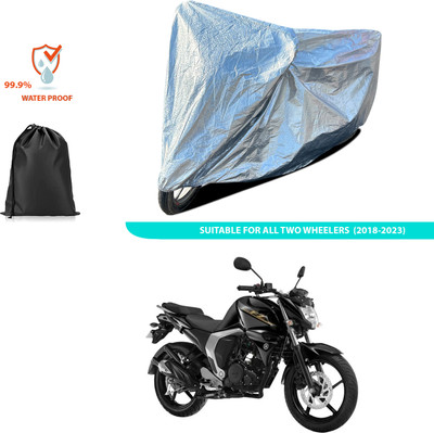 PAGORA Waterproof Two Wheeler Cover for Yamaha(FZ FI, Silver)