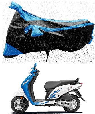 Mdstar Waterproof Two Wheeler Cover for Honda(Activa i, Blue, Black)