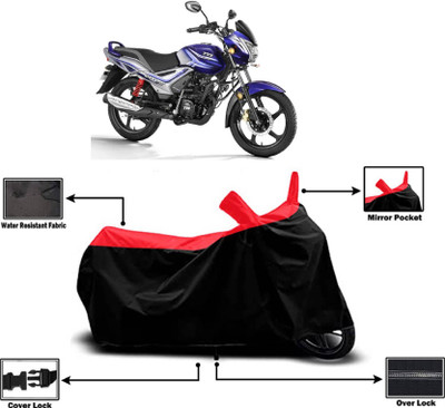 KEDIT Two Wheeler Cover for TVS(Star City, Red)