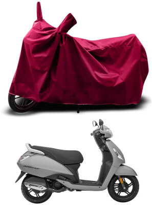 KEDIT Two Wheeler Cover for TVS(Jupiter 125, Maroon)
