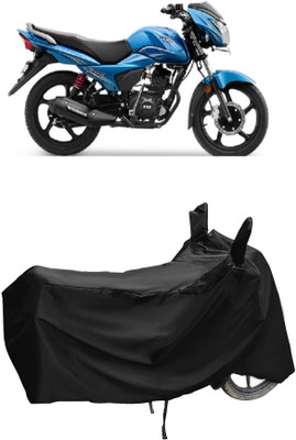 Autoprime Two Wheeler Cover for TVS(Victor New, Black)