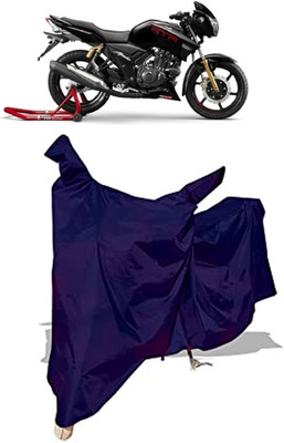 Amexride Two Wheeler Cover for TVS(Apache RTR 180, Blue)