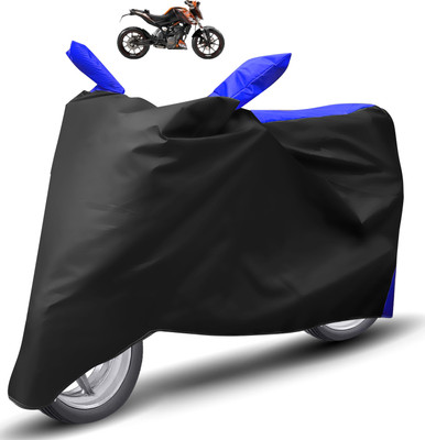 Caronix Two Wheeler Cover for KTM(Duke 200, Blue, Black)