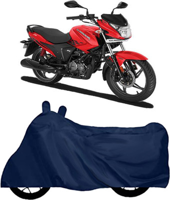 ROYAL AUTO MART Waterproof Two Wheeler Cover for Hero(Glamour, Blue)