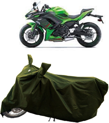 GROFATIK Two Wheeler Cover for Kawasaki(Ninja 650, Green)