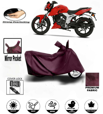 AutoGalaxy Waterproof Two Wheeler Cover for TVS(Apache RTR 160, Maroon)