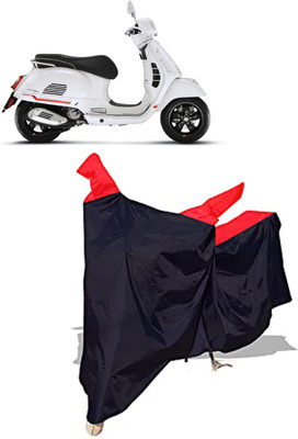 Amexride Two Wheeler Cover for Vespa(GTS Super 125, Black)