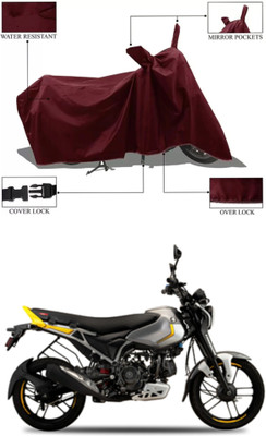 RAQTRO Waterproof Two Wheeler Cover for Bajaj(Freedom, Maroon)