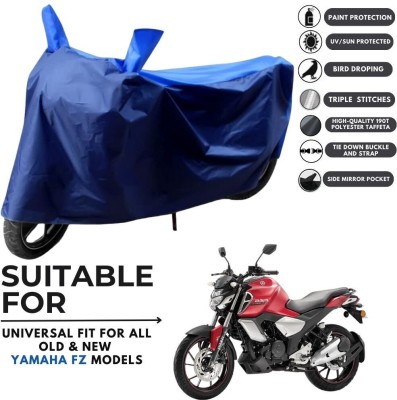 MADAFIYA Two Wheeler Cover for Yamaha(FZ S V3 BS6, Blue, Blue)