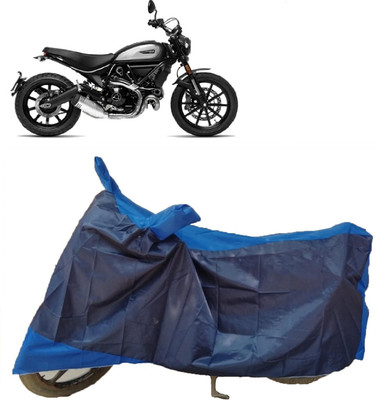 Autoprime Two Wheeler Cover for Ducati(Scrambler Icon, Blue, Grey)