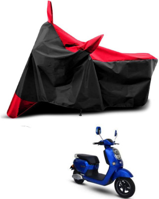 KEDIT Two Wheeler Cover for Okinawa(Lite, Red, Black)