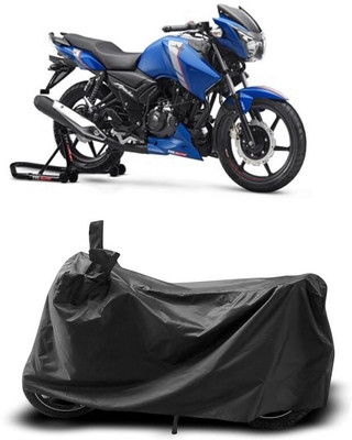 KEDIT Two Wheeler Cover for TVS(Apache RTR 160, Black)