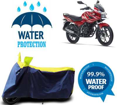 RTS COLLECTIONS Waterproof Two Wheeler Cover for Bajaj(Discover 150 s, Multicolor)