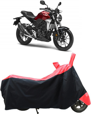 Coxtor Two Wheeler Cover for Honda(CB300R, Red)