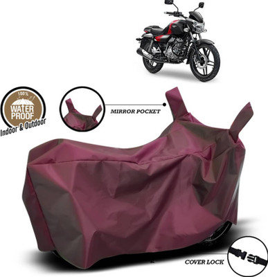 AASHTIK MART Two Wheeler Cover for Bajaj(V15, Maroon)
