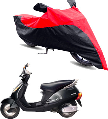 Motodreka Two Wheeler Cover for Kinetic(Nova EX, Red, Black)